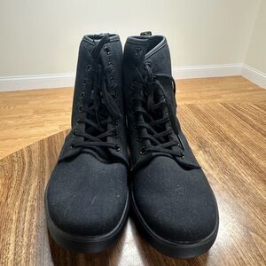 Dr. Martens Black Canvas High-Top Sneakers